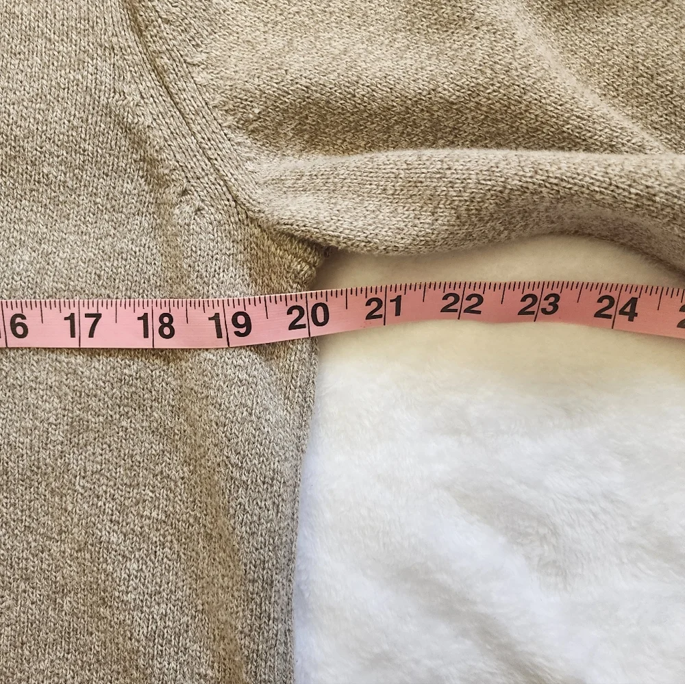 M AE  Men's Beige Sweater with Button/zip Collar
